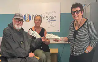 Signed Liam Gallagher trainers up for grabs to support Nightsafe